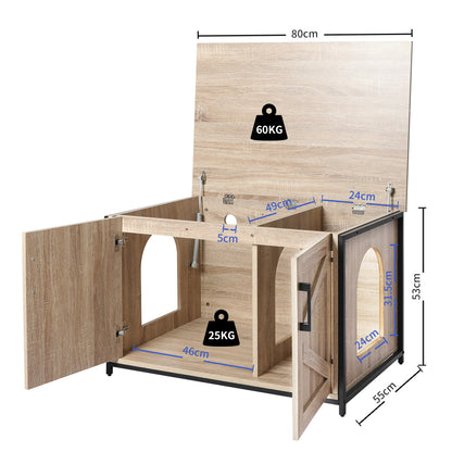 Enclosed Cat Litter Cabinet Box
