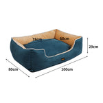 Pet Bed Mattress Dog Cat Pad Mat Blue XX-Large