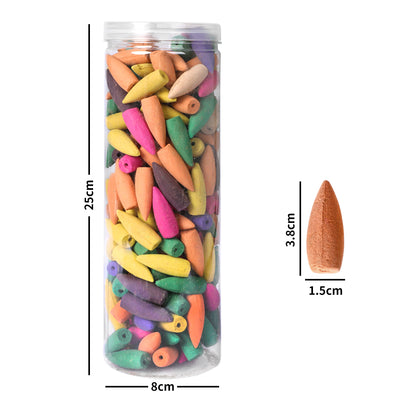 188x Incense Cones Colorful for Backflow