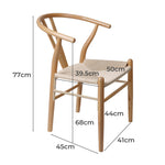 Minimalist 6x Dining Chairs Wooden Hans  Adjustable Height Classic