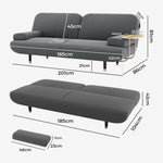 Luxury CONVERTIBLE SOFABED WITH USB CHARGE AND SIDE TABLE Durable