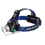 2x 500LM LED Headlamp Headlight Flashlight