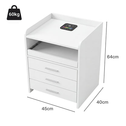 Smart Bedside Table With Wireless Charging 39.5x31.5cm