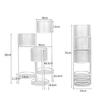 6 Tier Plant Stand Swivel Outdoor White