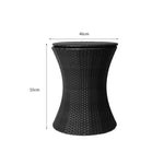 Cooler Ice Bucket Table Bar Outdoor Black
