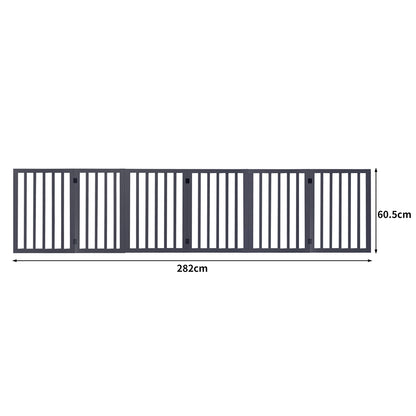 Wooden Pet Gate Dog Fence Safety Grey 100 Pack