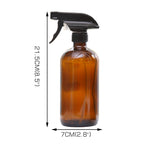 6x 500ml Amber Glass Spray Bottles Trigger