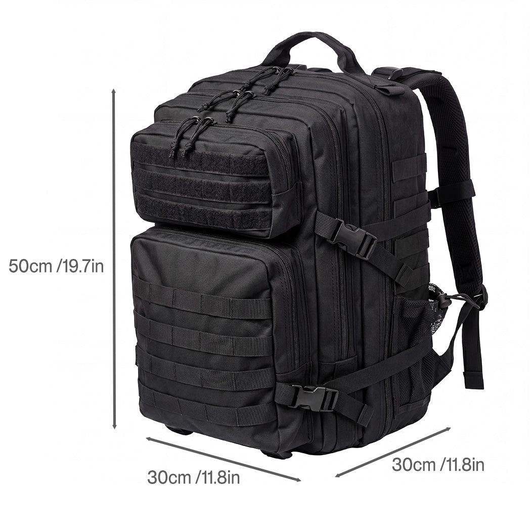 Slimbridge 45L Military Tactical Backpack Rucksack Hiking Travel Bag Black