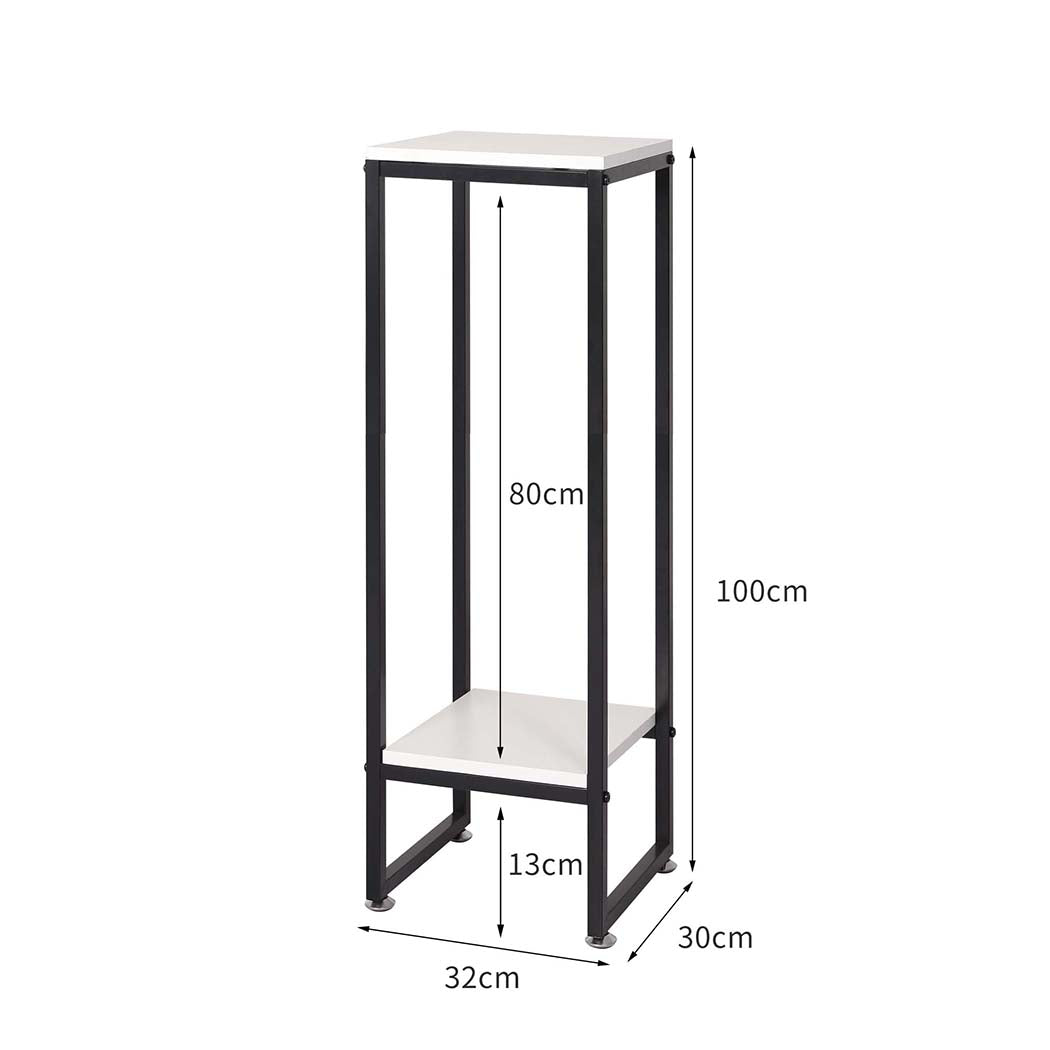 Plant Stand Garden Home Outdoor White Large