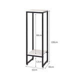 Plant Stand Garden Home Outdoor White Large