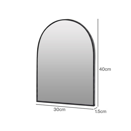Yezi Wall Mirror Vanity Mounted Tempered Glass Aluminium Frame Bathroom Bedroom