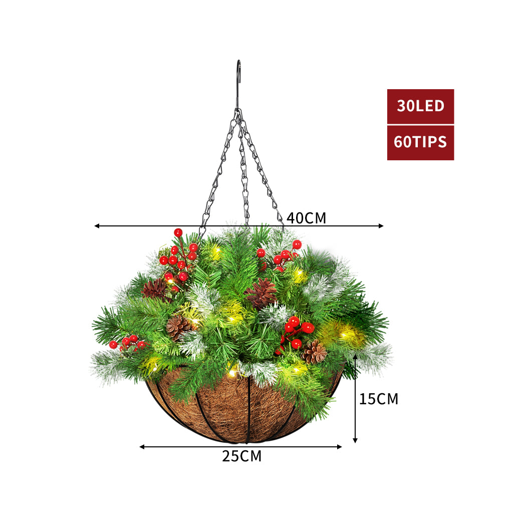Christmas Hanging Basket Ornaments 25CM