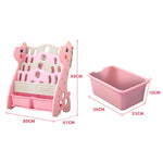 Kids Bookshelf Bookcase Magazine Pink