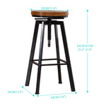 2x Bar Stools Industrial Kitchen