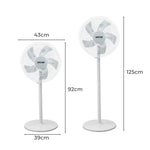 Portable Pedestal Floor Fan for Commercial Cooling (3 Speed)