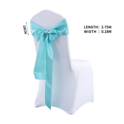 20x Satin Chair Sashes Cloth Cover Wedding Tiffany
