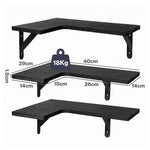 Corner Floating Shelves 3pc L-Shaped Wall | HomeAndLiving