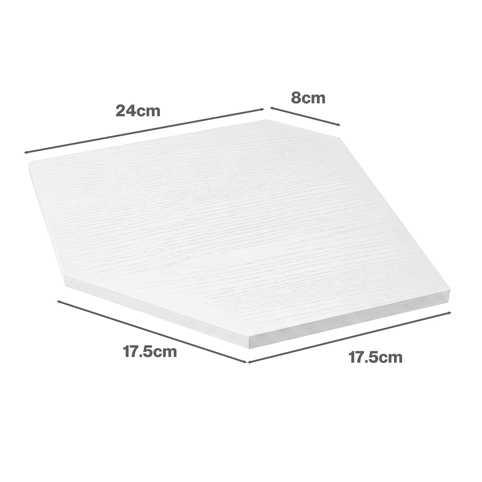 Corner Floating Wall Shelves 2 Pack White | HomeAndLiving - 4