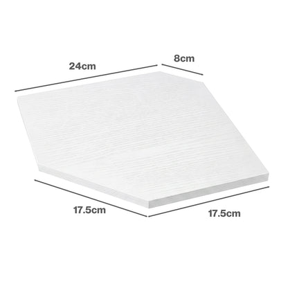 Corner Floating Wall Shelves 2 Pack White | HomeAndLiving - 4