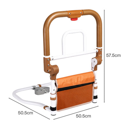 Foldable Bed Rail Adjustable Height 50.5x50.5x57.5cm
