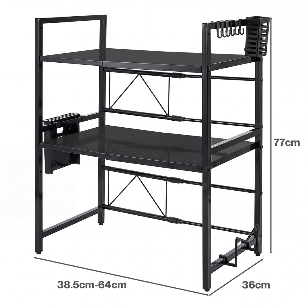 3 Tier Microwave Shelf Adjustable Kitchen Rack | HomeAndLivi - 4