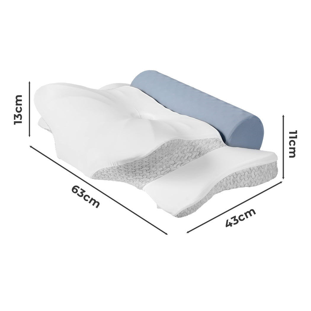 Cervical Memory Foam Neck Support Pillow | HomeAndLiving - 4