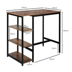 Modern High Bar Table Pub Industrial  High Back Support Classic