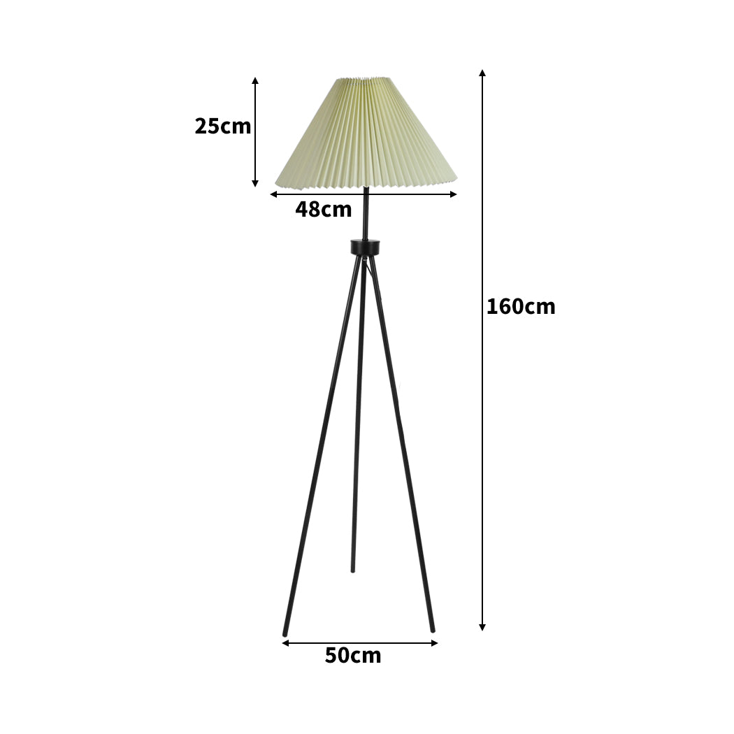 Modern Tripod Floor Lamp Linen Beige