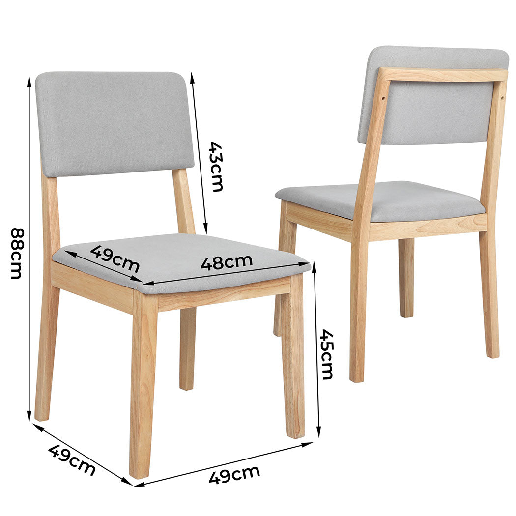 Modern Dining Chairs 6 Upholstered Kitchen Chair  Foldable Function