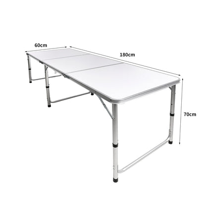 Folding Camping Table Aluminium - Silver