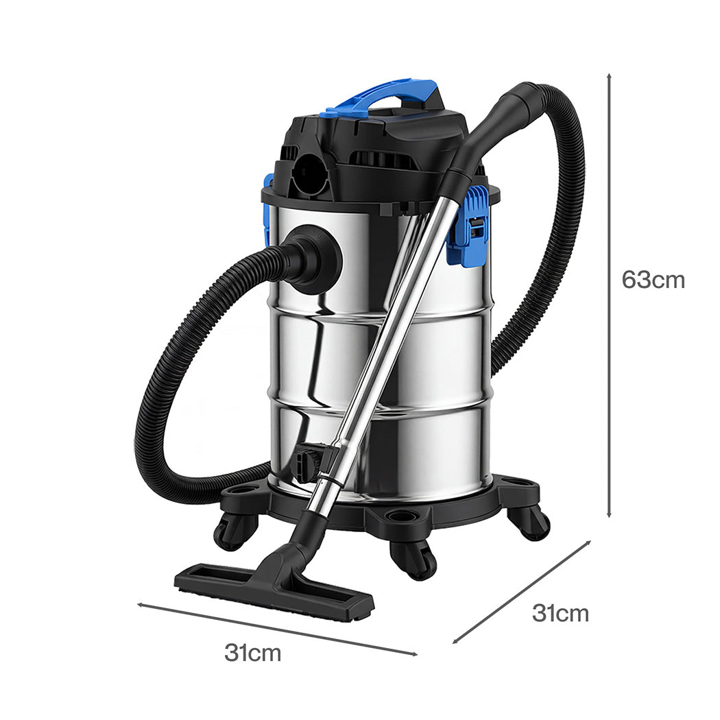 30L Wet Dry Vacuum Cleaner Blower 1400W | HomeAndLiving