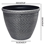 Outdoor Plant Pots 30cm Plastic Planters 2pk | HomeAndLiving