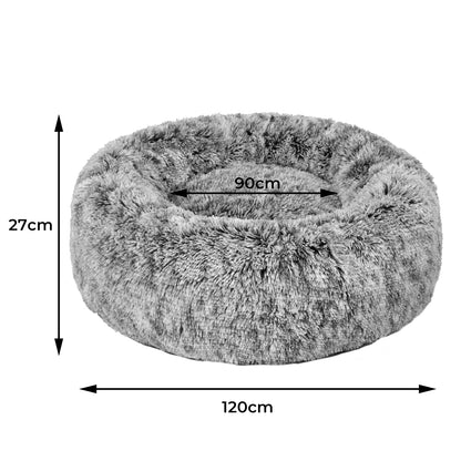 Calming Pet Bed XXL Charcoal 70x27cm
