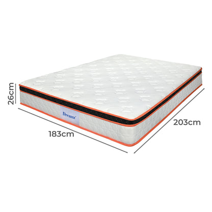King Mattress Medium Firm 203x183x26cm
