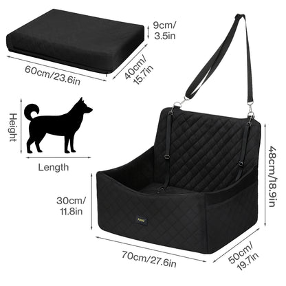 Dog Car Seat Booster Black