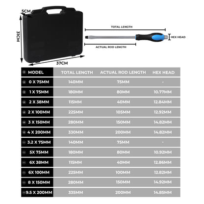 Screwdriver Set 12PCS CR-V