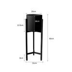 Plant Stand Garden Planter Metal Black Small
