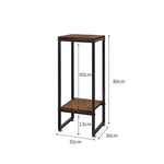 Plant Stand Garden Home Decor Oak Medium