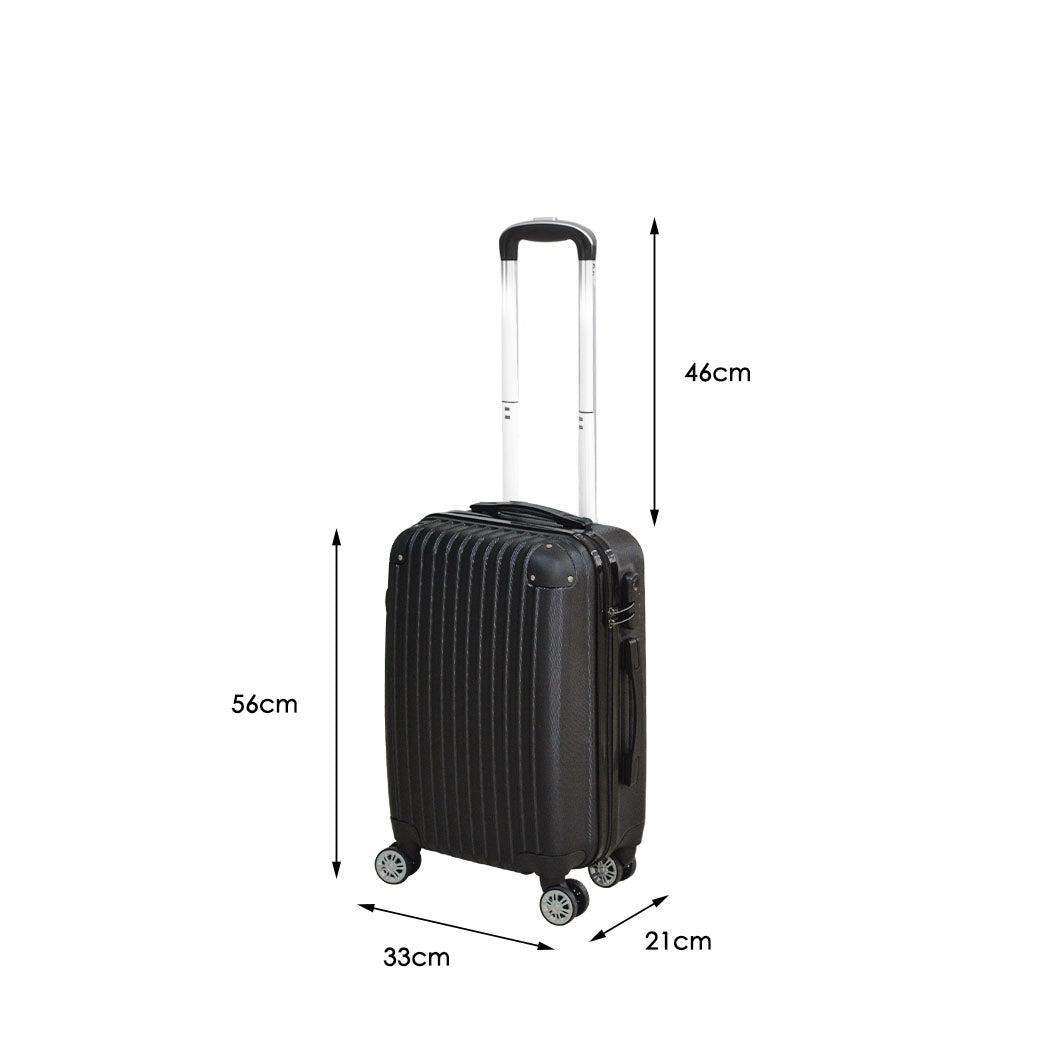 20" Luggage Suitcase Code Black