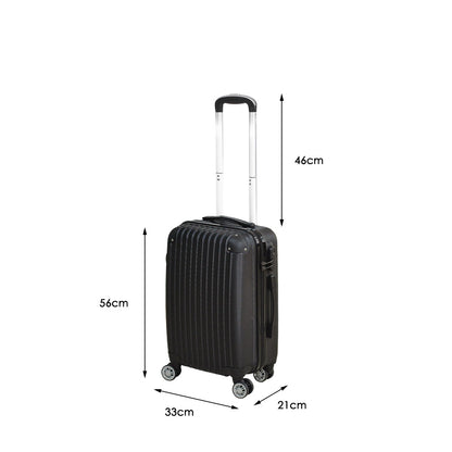 20" Luggage Suitcase Code Black