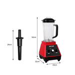 Versatile 2L Commercial Blender Mixer Red  Sleek Modern Look