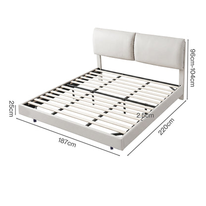 Floating Bed Frame With RGB Light 220x187x96cm