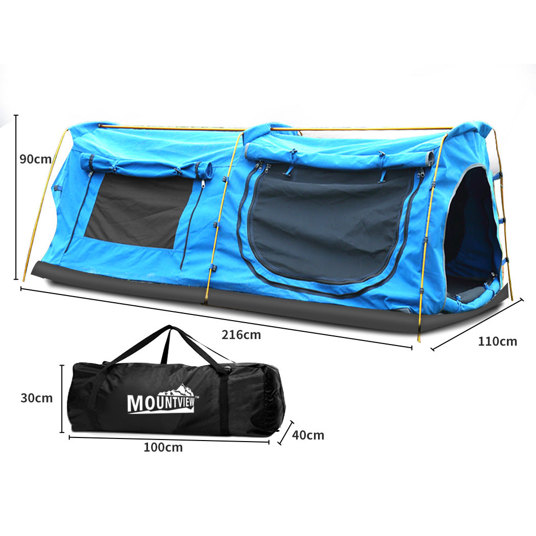King Single Swag Camping Swags Blue