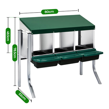 Chicken Coop Green Hutch 80x52x78.5cm