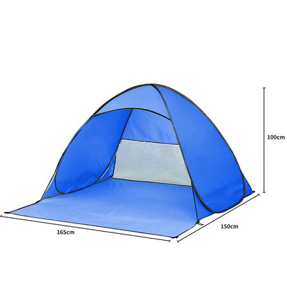 Pop Up Beach Tent Caming Portable Blue