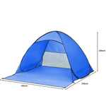 Pop Up Beach Tent Caming Portable Blue