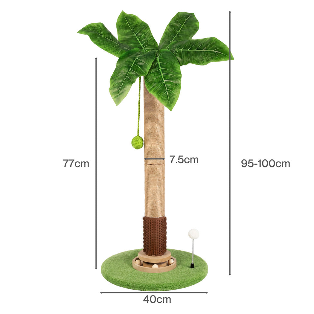 Cat Scratching Post Natural Sisal 40x40x77cm