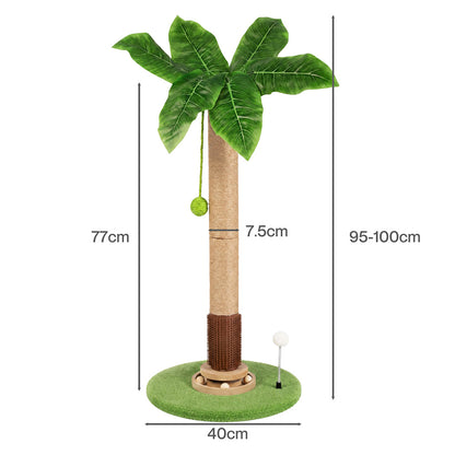 Cat Scratching Post Natural Sisal 40x40x77cm