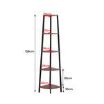 Contemporary 5 Tier Corner Shelf Industrial  Soft Cushion Classic