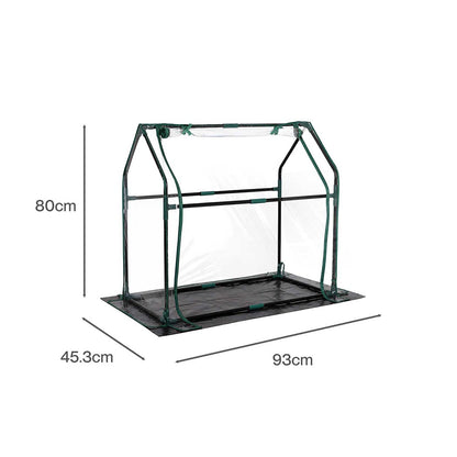 Mini Greenhouse Sturdy Zipper 93x45.3x80cm